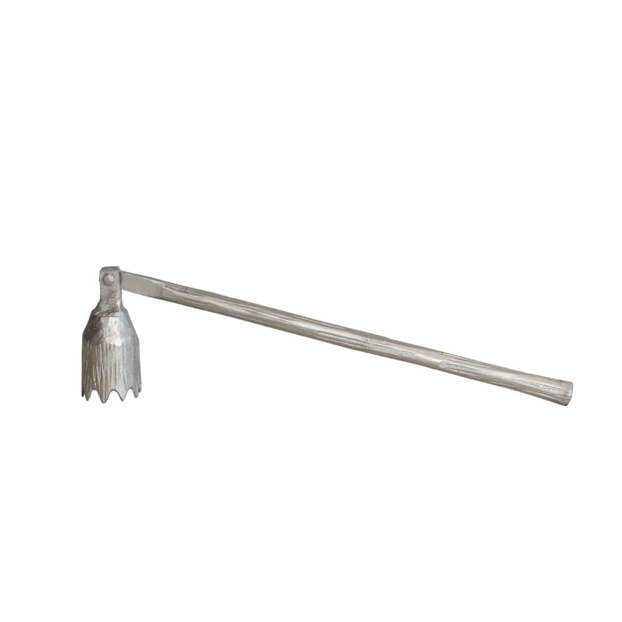 Hello Honey® Pewter Finish Iron Flower Candle Snuffer